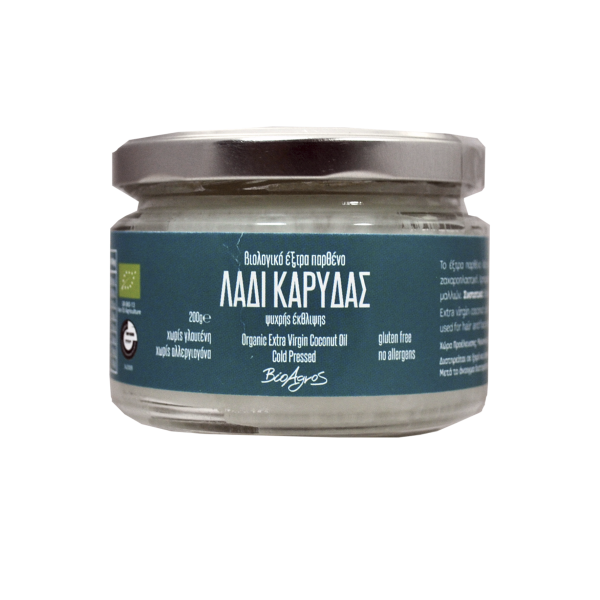 Βιοαγρός Βιολογικό Λάδι Καρύδας Παρθένο 200gr