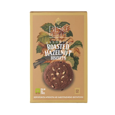 Bisco Delight Μπισκότα Χειροποίητα Roasted Hazelnut 100gr