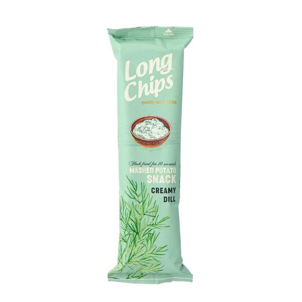 Long Chips από Πουρέ Πατάτας με Γεύση Creamy Dill 75gr